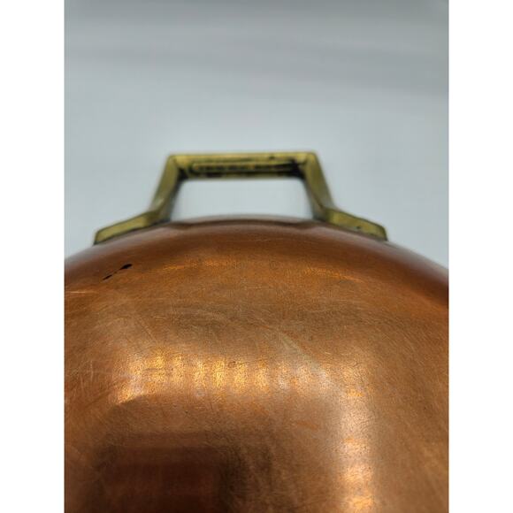 Paul Revere Limited Edition Round 10.5" Au Gratin Pan Copper and Stainless Steel - Picture 4 of 11